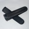 Sculling blade rubber grips with a black diamond cut surface to aid grip