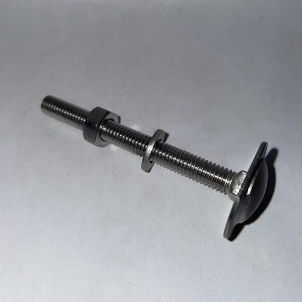 Rigger bolt with welded washer
